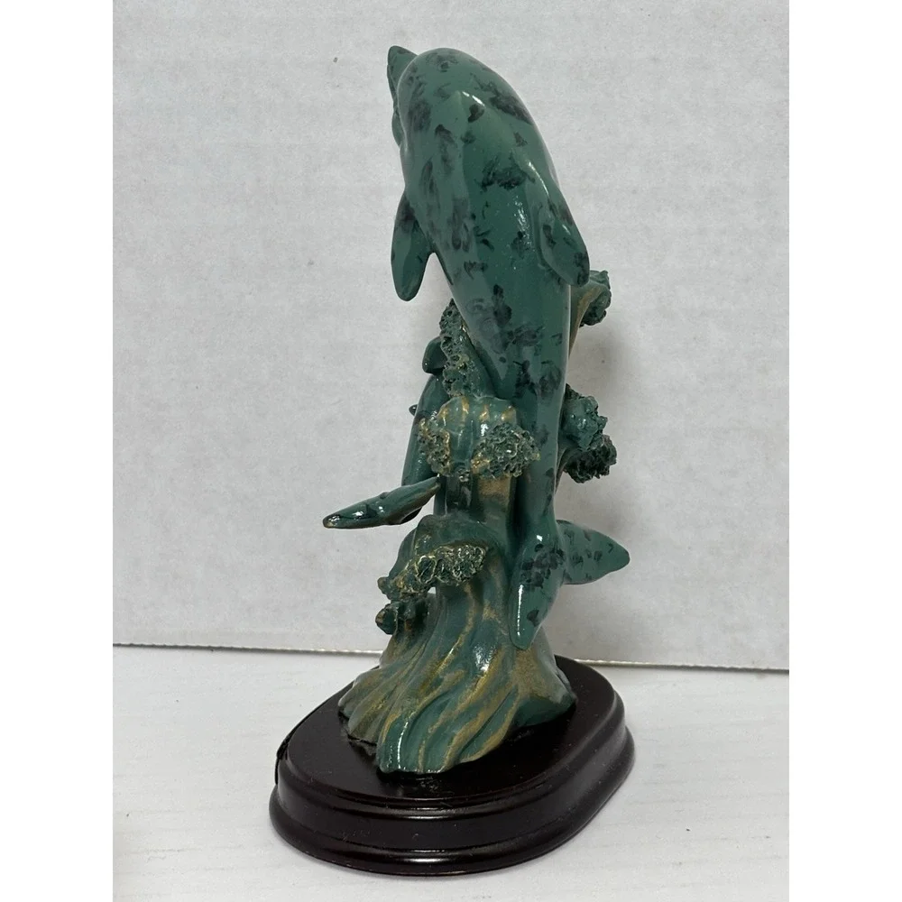 Italia Collection Dolphin Figurine Set Resin Coastal Decor 5